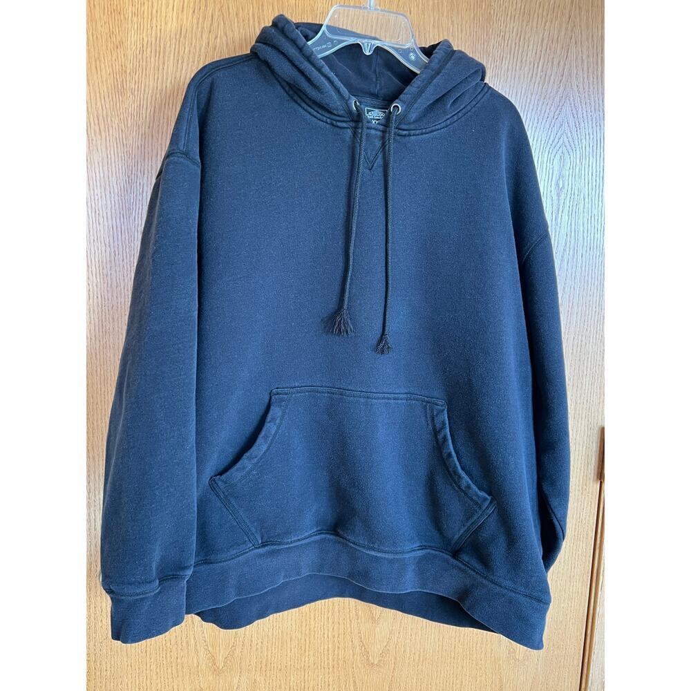 FOOT LOCKER Black Pull Over Hoodie, Men's XXL